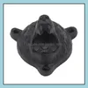 Openers 50Pcs/Lot Black Cast Iron Beer Opener Wall Mounted Durable Cute Bear Design For Home Drop Delivery Garden Kitchen Dining Bar Dhue3