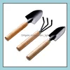 Spade Shovel 3 PCs/Definir ferramentas de jardinagem criativas de tr￪s pe￧as mini jardim pequenas flores em vasos de plantas SN2528 Drop entrega em casa dh7jn