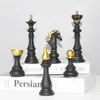 Декоративные предметы статуэтки Северная смола Retro International Шахматная статуэтка для внутренних королей King Knightdecor