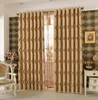 Curtain Modern Geometric Blackout Curtains For The Bedroom Living Room Pink Brown Finished Drapes Kitchen Home Decor