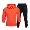 Men Tracksuits Two Piece Sets Patchwork Zipper Pullover Hoodies Jogging Pants Slim Sweatshirt Outfits Hip Hop Streetwear Suits