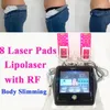 650nm lipolaser lipola laser slimming beauty machineode di diodi laser che brucia la riduzione del corpo della perdita di peso 14pcs strumento