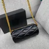 Designer Luxury Cross Body Bag Fashion Shoulder Bag Sling Bags Chain Classic Lady Cylindrical Wallet Single Zipper Long Stick Bag
