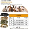 Colliers de chien K9 collier tactique laisse ensemble militaire animal de compagnie moyen grand accessoires de formation taille réglable amovible