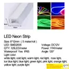 Tiras luzes neon 12V corda de ledsilicona à prova d'água flexível para decoração