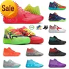 Sandalen mit Box NEUE Basketballschuhe Rock Ridge LaMelo Ball MB.01 Basketballschuhe Herren Damen Be You Queen City Lila Katze Buzz City Weiß Silber Blau Sport