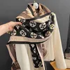 Scarves Hat Glove Set Scarf New Ladi Double faced Cashmere Shawl Neck Woolale High quality Women's Digner Winter