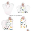 Sovsäckar Baby Slee Bag 06months Lopes For Borns Swaddling Wraps 2.5Tog Soft Cotton Design Head Neck Protector 29 Drop Delivery DH5C4