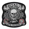 Whole Custom 10 5 inches Huge Embroidery Biker Patches for Jacket Back MC Surport PUNK LUCKY 7217Z