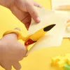 1pcs Safety Scissor Cute Cartoon Plastic Knife Cutter for Kids DIY Paper Handwork Art Office School Student A7231