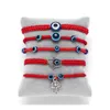 ID Identification Classic Kabh Red String Thread Hamsa Hand Braid Armband Blue Turkish Evil Eye Bead Armband Fatima Friendship J DH0PT