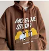 Serviette Brodé Agneau Hommes Hoodies Marque De Mode Grande Taille Polaire Épaissir Unisexe Pulls Mâle À Capuche Vêtements Sweatershirts