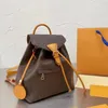 Styl plecaka MONTSOURIS damski Empreinte skórzany tornister na ramię torebka luksusowy projektant plecak kobiety Messenger torby tornister