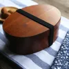 Ужина для обеда устанавливает ручной работы в стиле Japan Creative Wooden Bento Box Однослойный ребенок, путешествующий, столовая, портативная табел, сухи,