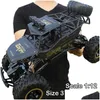 Elektrik/RC Araç Büyük 4WD RC Fırçasız Monster Kamyonu Off Offroad Aracı Çocuklar İçin Oyuncaklar 220119 Drop Dhqku