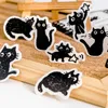 45pcs Bay Edgar Stickers Boxed Set Sevimli Kara Kedi Yapıştırıcı Not Dekorasyon Okulu A7187