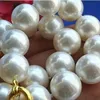 jóias de moda 14 mm de colar de pérolas brancas de pérola DIY 18 polegadas