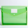 A4 Kunststoff Brieftaschendatei Ordnerumschlag wasserdichtes Polyhülle Plastik -Dateien Brieftaschen Dokumentordner mit Knopfverschluss für die Schule 3534 T2