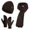 Scarves Hats scarves gloves wholesale winter warm thick men's and wo knitting beach hats sets wo outdoor