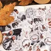 46 pièces merveilleux hiver autocollants coffret dessin animé Animal adhésif Note décoration pour journal Album cadeau A7310