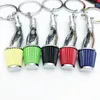 Keychains Car Keychain Neo Chrome Air Intake Filter Design Key Chain Zinc Alloy Pipe Pendant JDM Keyrings Enthusiasts S640