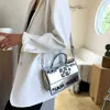 Clearance Retail Wholesale High Quality Handbag Women's 2023 New Trendy Korean mångsidig msenger fransk minoritet Dign en axel liten fyrkantig väskor