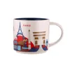 Kubki Creativity City Cup USA Bone China Kubek Wiele miast Ceramiczna Japonia Anglia Londyn Shaihai Shenzhen Pekin