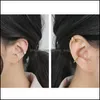 Clip-On Screw Back 1 Pc Pure 925 Sterling Sier Smooth Ear Cuff Clip On Earrings For Women Girl Without Piercing Earing Fine Jewelr Otitb