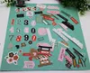 Hediye Sargısı 115pcs Cardstock Die Cut Lable Kağıt/PVC 2022 Plan/Not Kağıt Scrapbooking Mutlu Planlayıcı/Kart Yapımı/Günlükleme Projesi