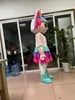 Il fumetto della ragazza dell'unicorno calcola la dimensione adulta professionale calda della fabbrica del costume della mascotte
