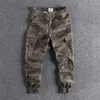 Herrenhose Brand American Style Camouflage Overalls Herren Fashion Lose Leggings lässig Sportarten Harem Multi -Bag -Hosen 0316