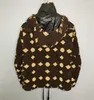 Mäns päls faux designer plus zise down coat med päls huva under skjorta kläder stickkläder modebrev Vita långärmad blixtlåshatt överdimensionerad topp gvlm