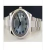 Luxury Watches Platinum Glacier Blue Arabic 218206 - Se Chest Man Wristwatch Automatiskt modem￤rke Herrklocka Wristwatc195q