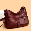 イブニングバッグ女性クロスボディバッグメッセンジャー女性肩の豪華なデスジンガーレディハンドバッグ財布ソフPUレザー2022