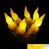 Hem LED 11 tum LED -batteri drivs flimrande Flamelös elfenben avsmalnande ljuslampor Stick Candle Wedding Table Room Church Decor