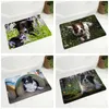 Ковры для животных Dog Dog Dogul Dogul Dover Dontlip Dormat Flannel Carpet для спальни прихожая декор Scotland Border Collie Rug 40x60см