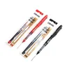 MR Roller 1pcs Гель -ручка и 1pcs refill set gise color Visual Ink 0,5 мм шариковые черные ручки.