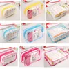 Transparent Cosmétique Sac Femmes Maquillage Sac Organisateur PVC Voyage Lavage Sacs Zipper Pouch Organizador Trousse Maquillage Femme325y