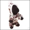 Ropa para perros Ropa de invierno para mascotas Moda Cachorro Cálido Coral Fleece Reno Chaqueta de copo de nieve Abrigo Sudaderas con capucha Sxxl Dbc Drop Deliver Homefavor Dhhh9