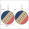 Fascino orecchini geometrici in legno per le donne gioielli punk abbinati a colori ciondolano l'orecchino Drop Delivery all'ingrosso Otqes