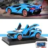 Décorations intérieures Simulation Supercar Modèle Décoration Pour Lamborghinis Haut de Gamme Alliage Voiture Statique Super Racing Levage Feux Arrière Glow