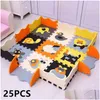 Baby tapijten playmates 25 pcs kindermat eva schuim klampen tapijt zachte vloer puzzel spelen indoor develo speelmat met hek 210402 drop deli dhcnj