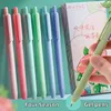 6st Four Season Color Gel Pennor Set Flower Blooming 0,5 mm kulspets svart bl￤ck f￶r att skriva signaturskolekontor A7201