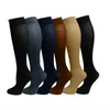 Chaussettes homme CH-535 unisexe Compression Nylon varices bas genou haut jambe soutien femmes hommes pression 1 paire