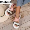 Sandaler Sommar Kvinnor Lägenheter Sandaler 2022 Nytt mode Sport Plattform Fritidstofflor Promenad Löpning Damskor Slingback Zapatos T221209