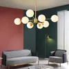 Pendant Lamps Modern Simple LED Light Iron Chandelier Bedroom Living Room Dining Home Lighting Black/Gold E27 220V Ceiling Lamp