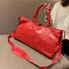 Fashion sports duffle bag red luggage M53419 Man And Women Duffel Bags with lock tag260O