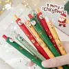 4 pezzi Set di penne gel Merry Christmas Coco Bell Celebration Party Gift 0.5mm Penna a sfera Inchiostro a colori nero Office School A7305