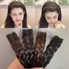 Leniwe pasma skrętu peruce dla kobiet szerokie rybne warkocze opaski do włosów ręcznie robione retro hoop hoop Hair Hair Akcesoria