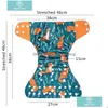Pieluchy z tkaniny Happyflute 8 Divers8 wkładki Dziecko o jeden rozmiar Regulowany pieluszek do prania wielokrotnego użytku dla dziewcząt i chłopców 221107 Drop dostawa Dhyza